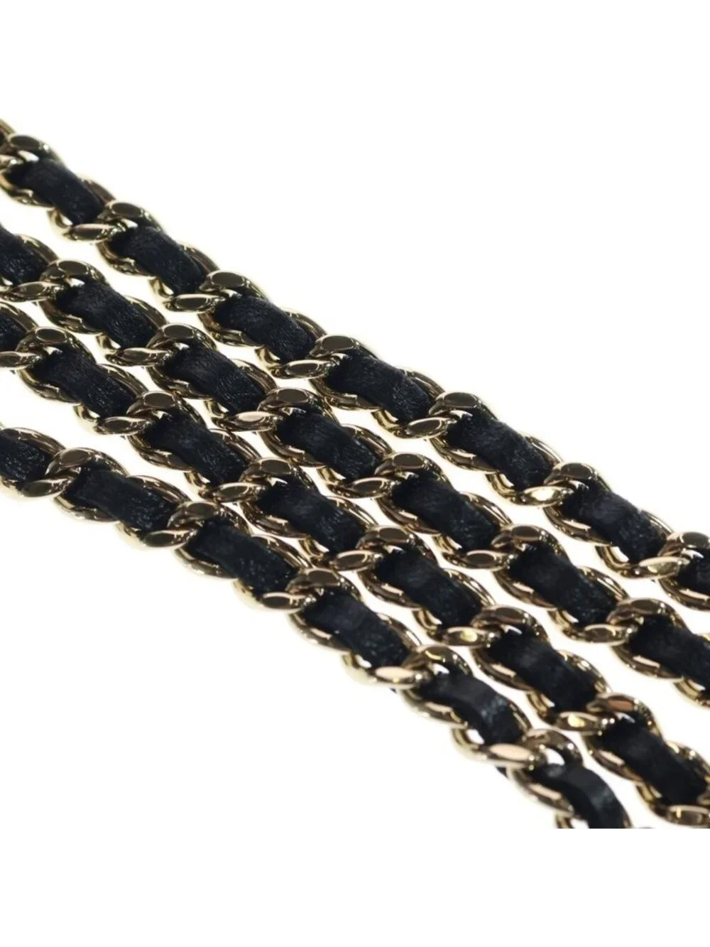 Chanel Quilted Hobo Back Chain Shoulder Mini Gold Lambskin Black